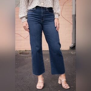 Elegant Dark Blue Flare Jeans